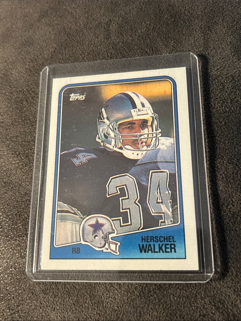 Topps Dallas Cowboys Football Card - Herschel Walker #34
